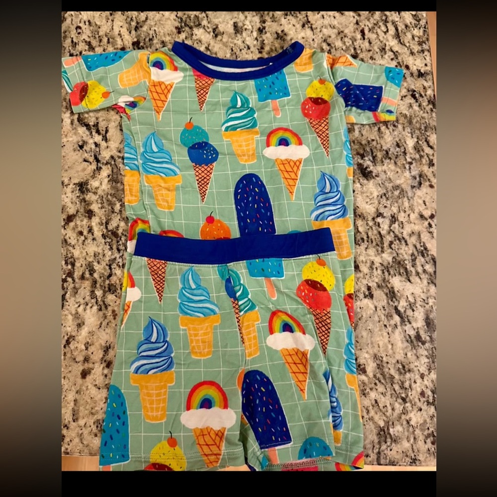 2T Little Sleepies Pajama Shorts Set